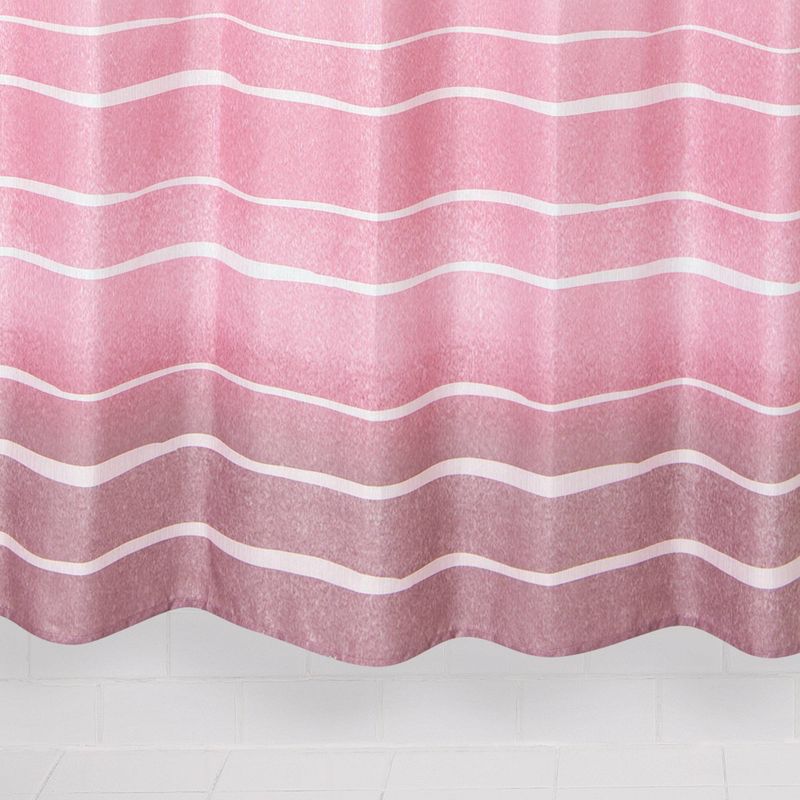 Metallic Ombre Striped Shower Curtain - Allure Home Creations, 5 of 8