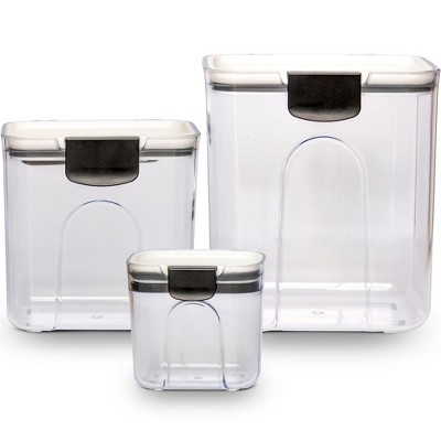 Cheer Collection Set Of 6 42oz Airtight Food Storage Containers : Target