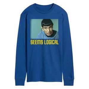Men's - Star Trek - Spoc Seems Logical Long Sleeve Graphic T-Shirt - 1 of 4
