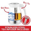 Brentwood 1.79-Qt. 1,100-Watt Cordless Glass Electric Kettle with Tea Infuser and Swivel Base - 4 of 4
