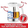 Brentwood 1.79-Qt. 1,100-Watt Cordless Glass Electric Kettle with Tea Infuser and Swivel Base - image 4 of 4