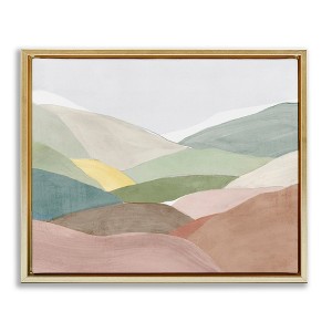 Stupell Industries Soft Rolling Hills Floating Frame Canvas Art - 1 of 4