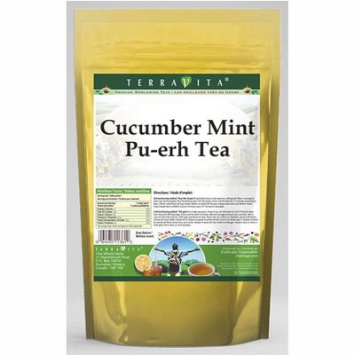 TerraVita Cucumber Mint Pu-erh Tea (50 tea bags, ZIN: 536989, 2-Pack)