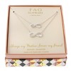FAO Schwarz Silver Tone Infinity Pendant Necklace Set - 2 of 3