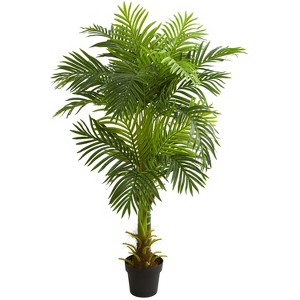 HomeStock  5 ft. Artificial Palm Tree in Pot for Indoor/Outdoor - 1 of 3