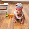 Pavilion Gift Company - Pink and Gray Paws - 0-12 Month Baby Hat - Hats - 2 of 4