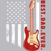 Men's Design By Humans Best Dad Ever Guitar and Flag By MINHMINH Tank Top - 2 of 2