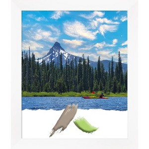 Amanti Art Cabinet White Narrow Picture Frame - 1 of 4