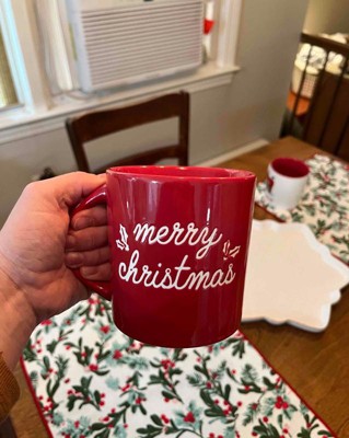 16oz Christmas Stoneware Mama Claus Mug Red - Wondershop™ : Target