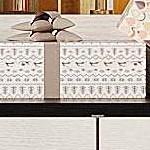 cream white + black wood grain tabletop