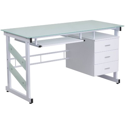 target glass desk