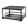 REPTI ZOO Reptile Glass Terrarium, 24" x 18" x 12.6" Front Opening Terrarium with Double Hinge Door - 2 of 4