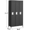 ODK 9 Doors Metal Office Storage Cabinet, Metal Lockers for Employees with 27 Hooks & 9 Shelves, 72 IN Steel Storage Cabinet for Home, Office, Gym - 2 of 4