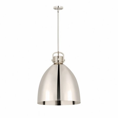 Newton Bell - 1 Light Pendant In Industrial Style-21.63 Inches Tall and 16 Inches Wide