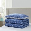 Nestl Modern Comforter Set, 3 Piece Botanical Bedding Set, Reversible Comforter Bed Set - 4 of 4