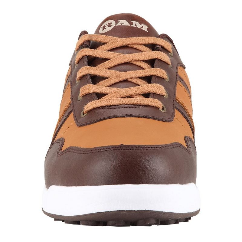 Ram FX Comfort Mens Waterproof Golf Shoes Brown, 3 of 5