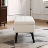 Sapphtopaz Tufted Ottoman Bench with Storage, End of Bed Bench Foot, Storage Bench for Bedroom or Entryway, Upholstered Ottoman with Safety Hinges - 3 of 4