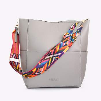 MERSI Demi Bucket Bag With Adjustable Guitar Straps & Coin Purse Bag
