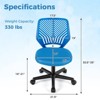 Infans Height-adjustable Ergonomic Kids Desk Chair w/ Universal Casters Working Chair - 2 of 4