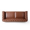 Mirod 3-Seat Retro Sofa with Wooden Legs, Comfortable Modern Couch for Living Room, Study, Lounge, and Apartment Spaces - 3 of 4