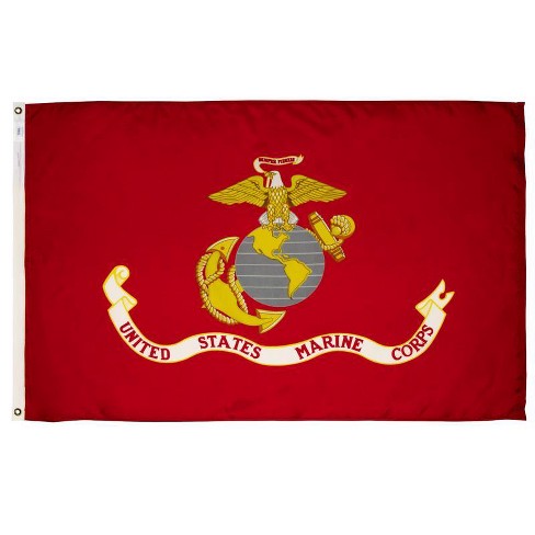 Valley Forge Marine Corps Military Flag 3 ft. W X 5 ft. L - image 1 of 1