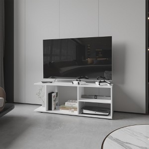 47.4" Entertainment Center TV Stand with Spacious Shelves and Large Compartment for Living Room and Bedroom - 1 of 4