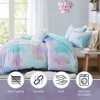 BAGOKIE 4 Pieces Watercolor Tie-Dye Bed in a Bag Twin Comforter Set - 2 of 4