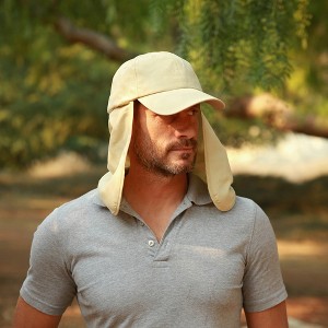 Tirrinia Neck Flap Sun Hat - Hiking Safari Fishing Caps for Men and Women, Perfect for Outdoor Adventures Hiking Fishing Summer Camping - 1 of 4