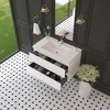 Whisen Floating Wall-Mounted Bathroom Vanity with Resin Sink, Water-Resistant Timber Cabinet and 2 Storage Drawers - 2 of 4