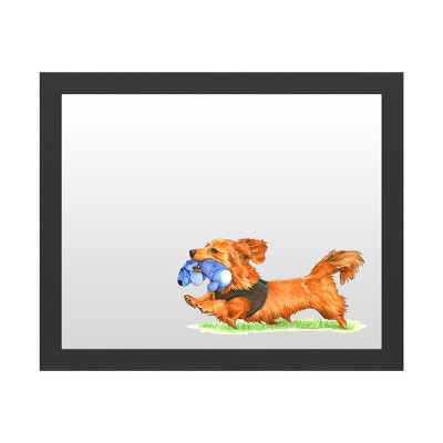 Dry Erase Marker Board with Printed Artwork - Wendy Edelson 'Dachshund Dog' White Board