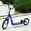 INFURNIC Kick Scooters Youth Scooter with Adjustable Handlebar Dual Brakes and Inflatable Tires, Blue, 53.3"*22.8"*34.8" - 4 of 4