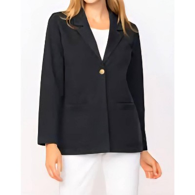 Women's Stone Washed Denim Blazer - habitat M
