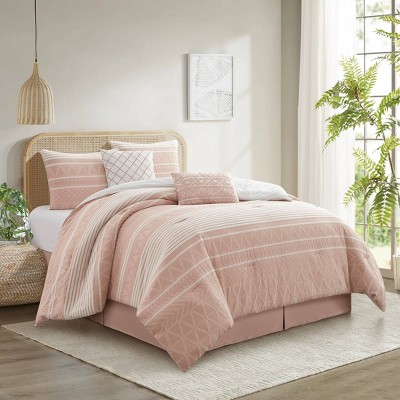 Nanshing 6pc Queen Cleluya Comforter Bedding Set Blush — фото 2