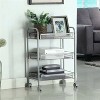 LunaLulinlk 3-Tier Rolling Cart Metal Utility Cart with Wheels Storage Cart for Office Kitchen - 4 of 4