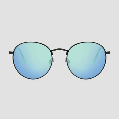 Men's Plastic Round Sunglasses - Goodfellow & Co&trade; Black