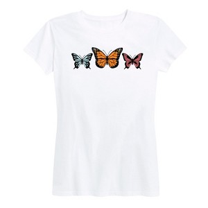 Women's - Instant Message - 90S Butterflies Short Sleeve Graphic T-Shirt - 1 of 4