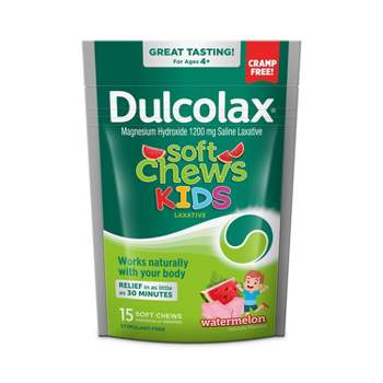 Dulcolax Digestive Soft Chews for Kids - Watermelon - 15ct