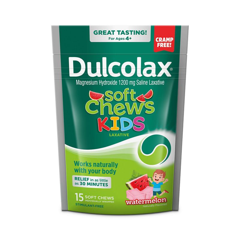 Dulcolax Digestive Soft Chews for Kids - Watermelon - 15ct, 1 of 12