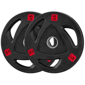 Jojoka 2-inch Weight Plates, Thickened Cast Iron Weight Plates for Strength Training, Weightlifting and Bodybuilding in Home & Gym - 1 of 4