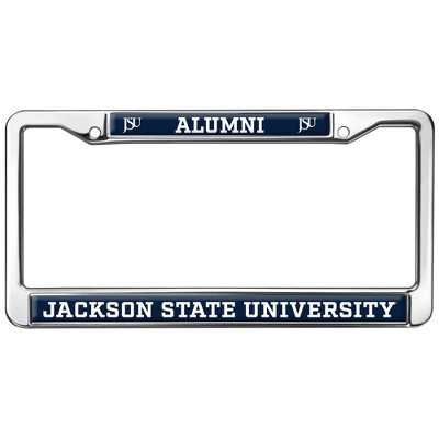 Jackson State University Alumni Logo Full Size Standard License Plate Metal Frame
