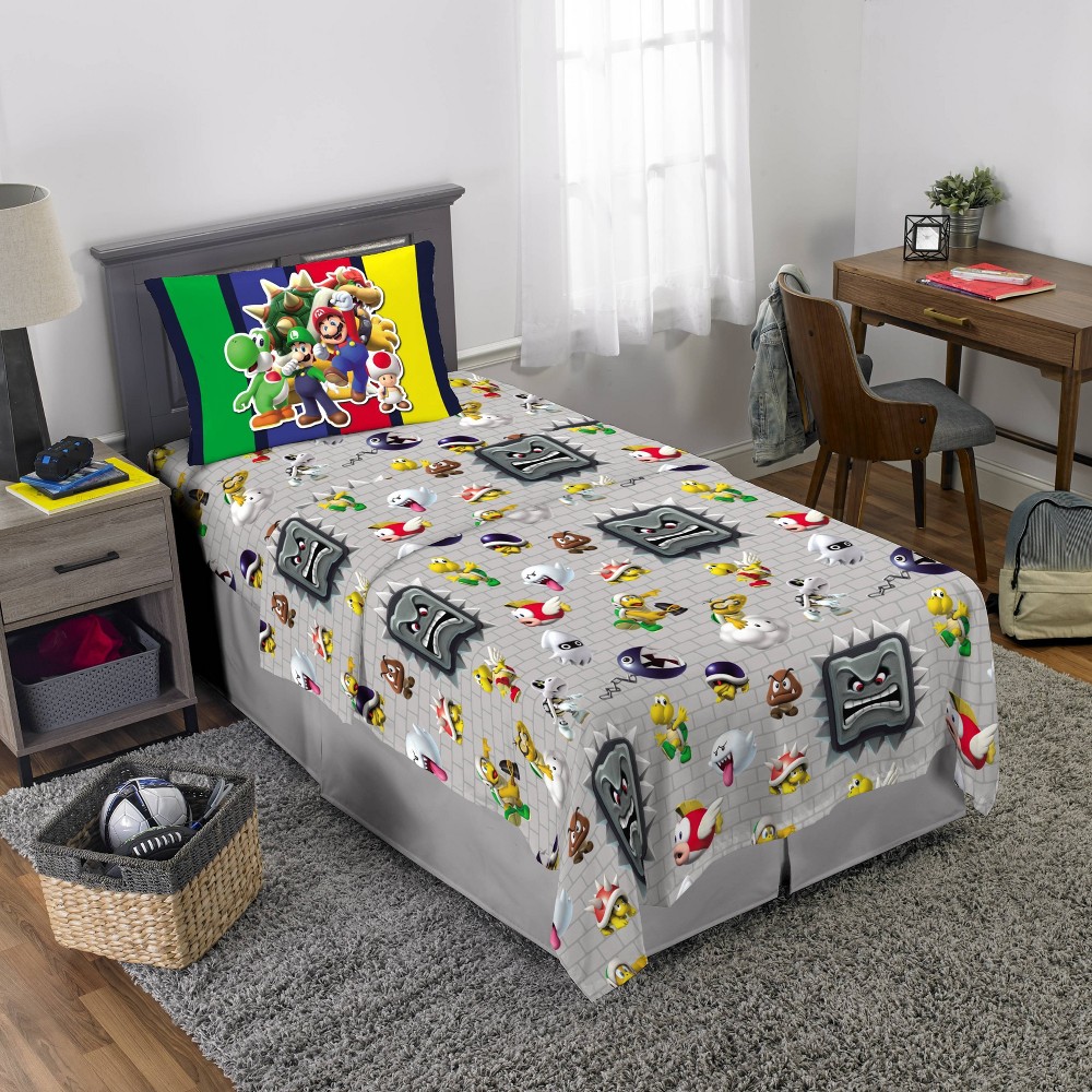 Photos - Bed Linen Mario Twin Sheet Set