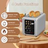 WHALL 2 Slice Toaster, Touchscreen & Dual Independent Control Panel，Smart Bread Toaster,Stainless Steel Smart Bread Toaster - 2 of 4