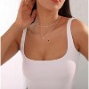 14K Gold Plated Necklace, Dainty CZ Solitaire Pendant Choker, Minimalist Cubic Zirconia Jewelry Gift for Women - 3 of 4