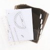 1" Notebinder Flex Quad Rule Black - Five Star: Flexible Binder with 10 Pockets, 3 Ring, Page Divider, 200 Sheet Capacity - 3 of 4