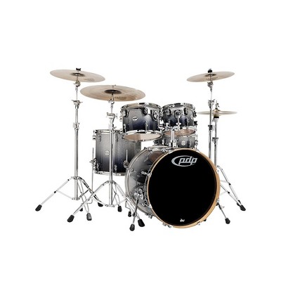 PDP by DW Concept Maple 5-Piece Shell Pack Silver to Black Fade