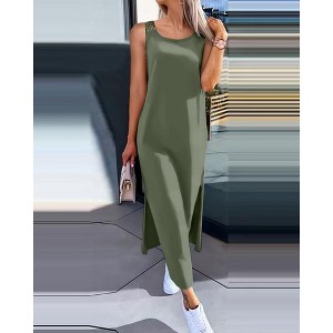 white christmas dresses Venus Casual Tank Dress | Black main image 1