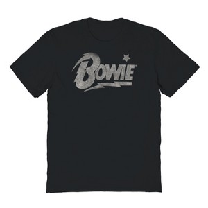 David Bowie Men's Bowie Logo Short Sleeve Graphic Cotton T-Shirt - 1 of 1