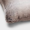 Neutral Faux Fur Throw Pillow - Threshold™ - image 4 of 4