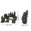Unique Bargains Aquarium Terrariums Mountain for Fish Tank Landscape Decoration Green Gray 5.91" 1pcs - 4 of 4