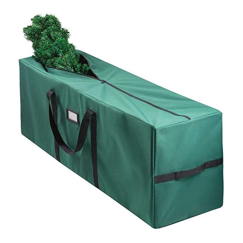 Christmas Tree Storage Tote Bag Waterproof Canvas Green - Fits 8'' Dissembled Christmas Tree with Reinforced Handles Large Size - HomeItUsa, 1 of 8